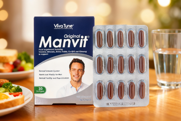 کپسول من ویت در کنار یک صبحانه سالم برای شروع روزی پر انرژی